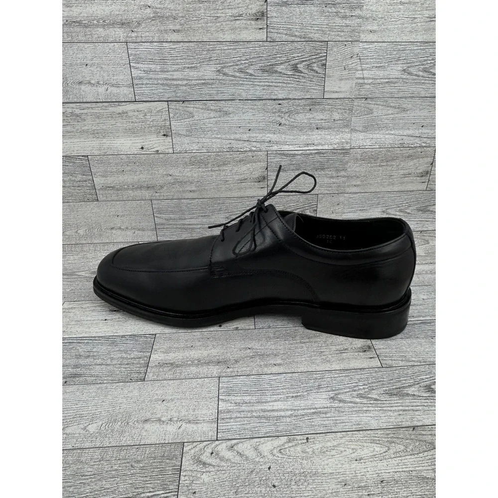 Florsheim Comfortech DM2 Men Sz 12D Black Leather Bicycle‎ Toe Oxfords 18291-01